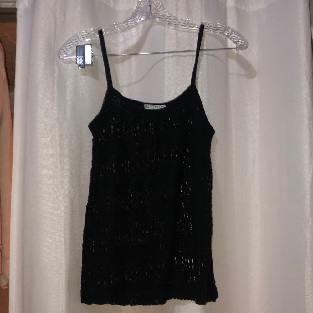 A seethrough tank top